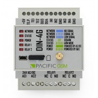 DIN-4G-DC LTE SMS Controller 12-24V AC/DC